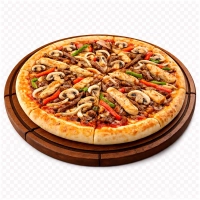 tomatensaus, kaas, döner, döner kip, shoarma, kipfilet, paprika, ui en champignons